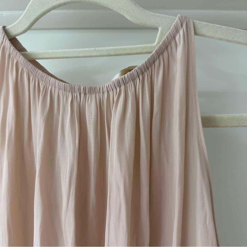 Ramy Brook Sleeveless Lauren High Neck Blouse, Light Pink Blush, Sz Extra Small - Picture 8 of 13